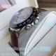 Best Buy Knockoff Rolex Daytona Silver & Black Bezel Brown Leather Strap Watch (8)_th.jpg